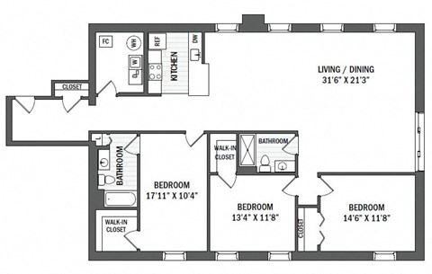 Floor plan at Jack Flats by Windsor, Massachusetts, 02176